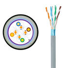 Conductor 0.51mm FUTP 4 Pairs Double Jacket Cat5e Lan Cable 24AWG